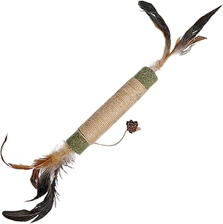 Kitten Teething Toys, Sisal Chewing Stick with Catnip, Interactive Teething Stick for Cats, Puppies, Small Medium Large Breeds, Play, Relax, Furniture Protection