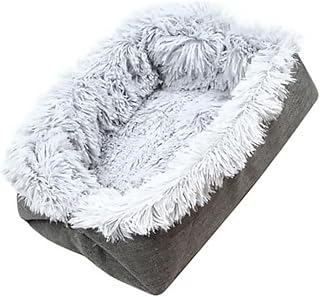 Plush Cat Cushion Bed 2-in-1 Winter Warm Soft Cat Bed Mat Pet Plush Nest and Kittens