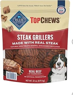 Natural Dog Treats, Grillers Made with Real Steak, Net Wt. 32 Oz